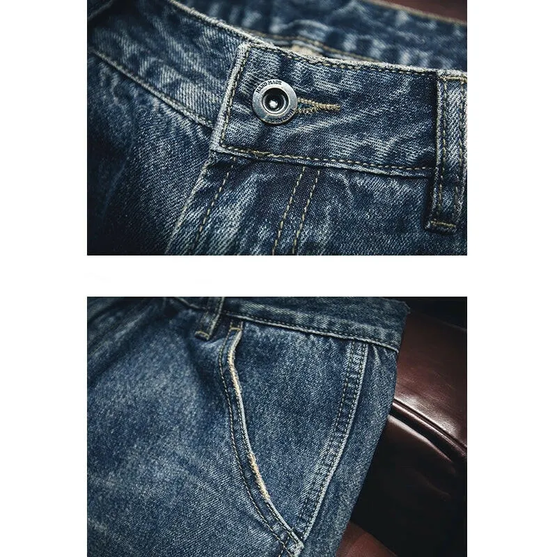 Straight All-match Men's Jeans P0022