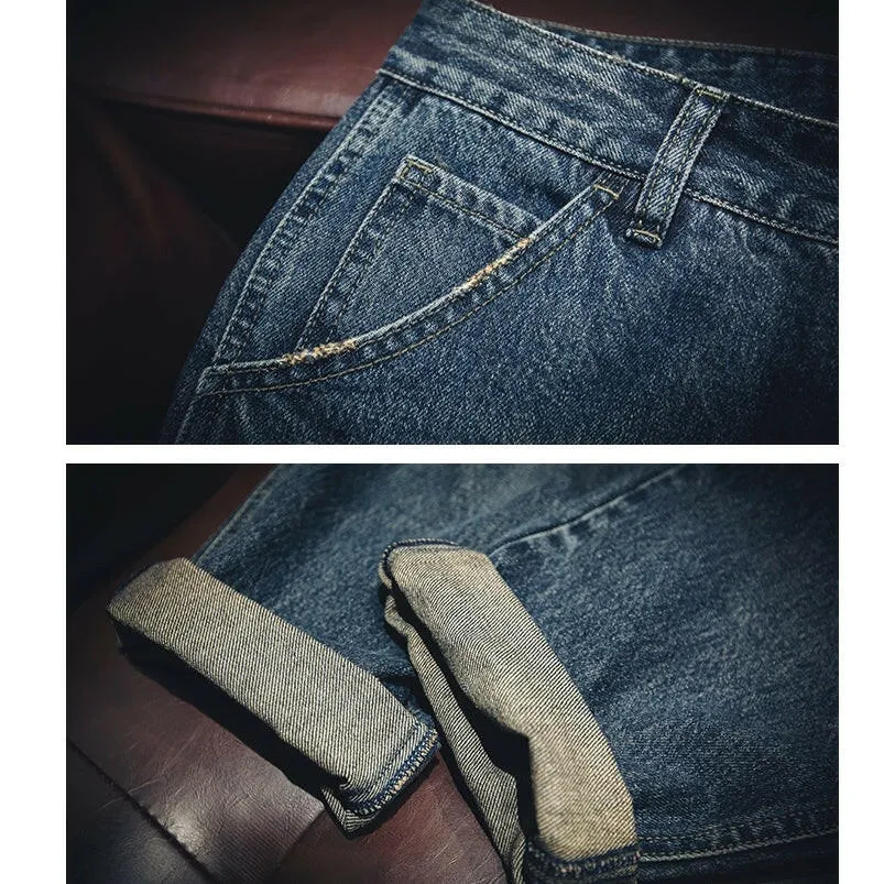 Straight All-match Men's Jeans P0022