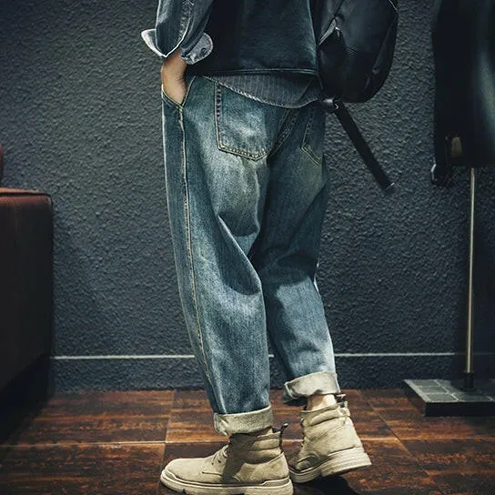 Straight Men's Jeans Pants P0007
