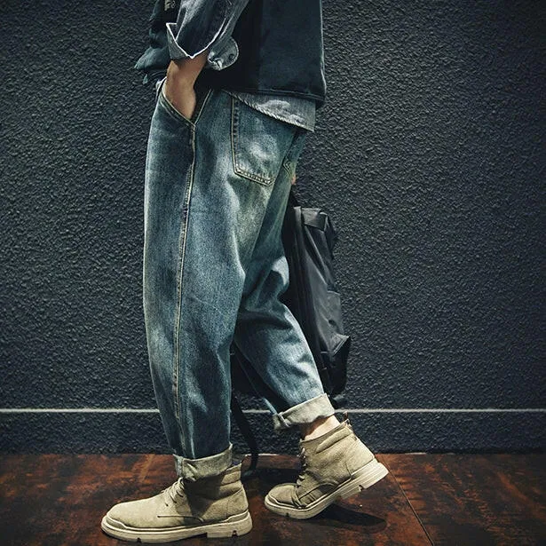 Straight Men's Jeans Pants P0007