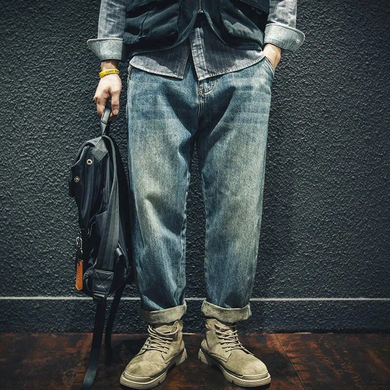 Straight Men's Jeans Pants P0007