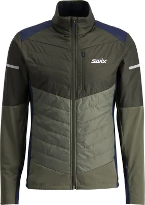 Swix Men&#x27;s Dynamic Hybrid Insulated Jacket Olive/Dark Olive | Buy Swix Men&#x27;s Dynamic Hybrid Insulated Jacket Olive/Dark Olive here | Outnorth