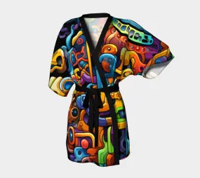 THE PIECES FIT KIMONO ROBE | ACIDMATH AI
