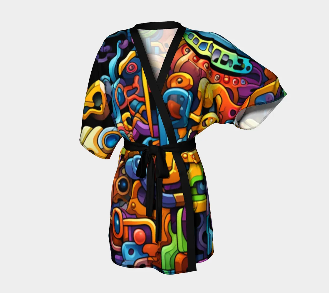 THE PIECES FIT KIMONO ROBE | ACIDMATH AI