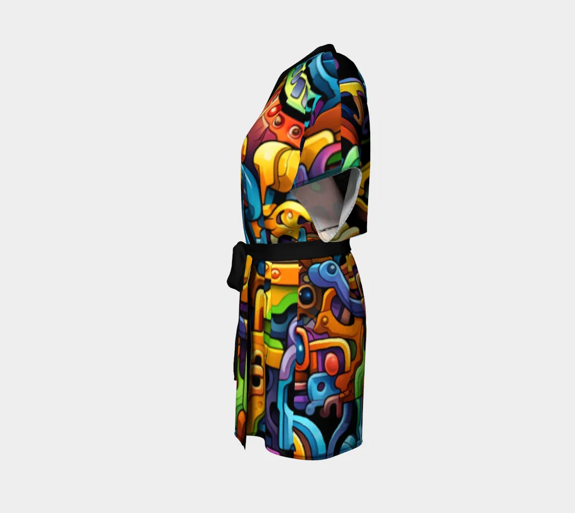 THE PIECES FIT KIMONO ROBE | ACIDMATH AI