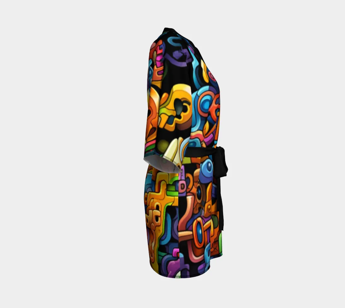 THE PIECES FIT KIMONO ROBE | ACIDMATH AI
