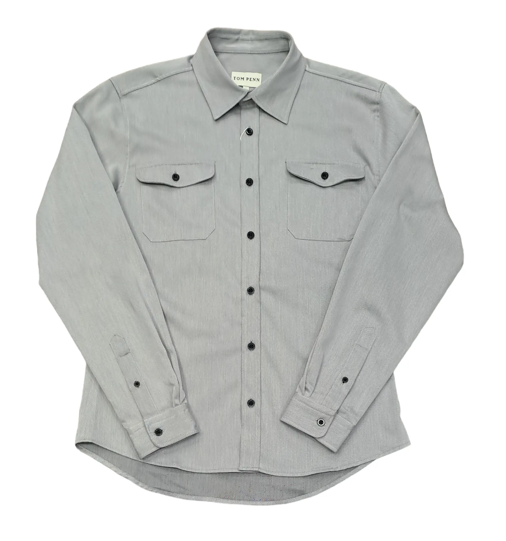 Tom Penn Long Sleeve Over Shirt - Grey