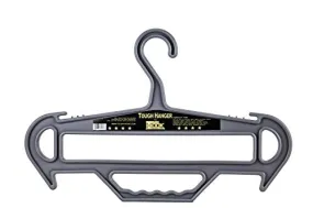 Tough Hanger (Grey) Ultimate Premium XL Large Heavyweight Heavy Duty Strong Hanger Holds 150 Lbs, USA Made The Only Hangers on The Market with a Built in Carry Handle