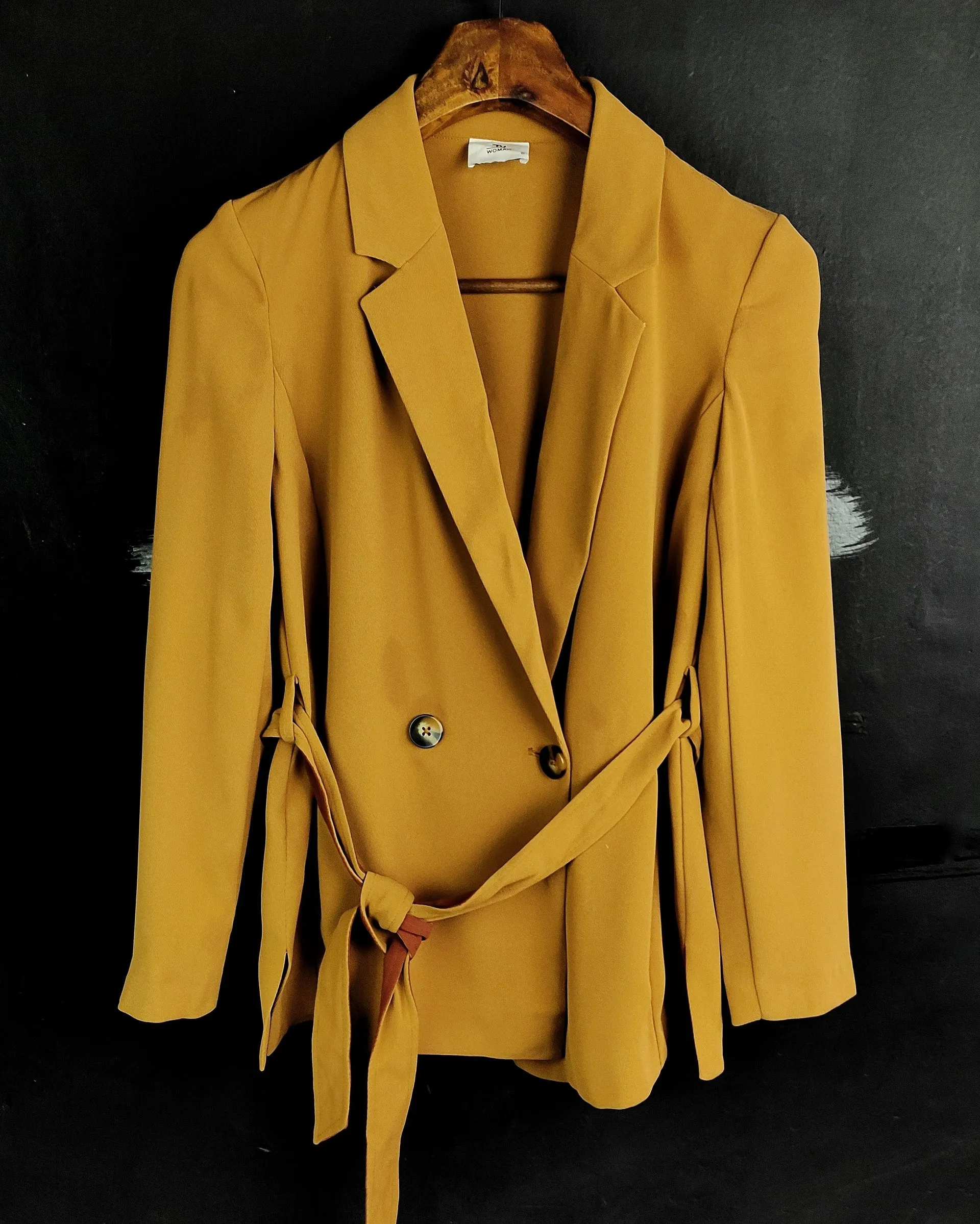 TU Woman Camel Belted Blazer