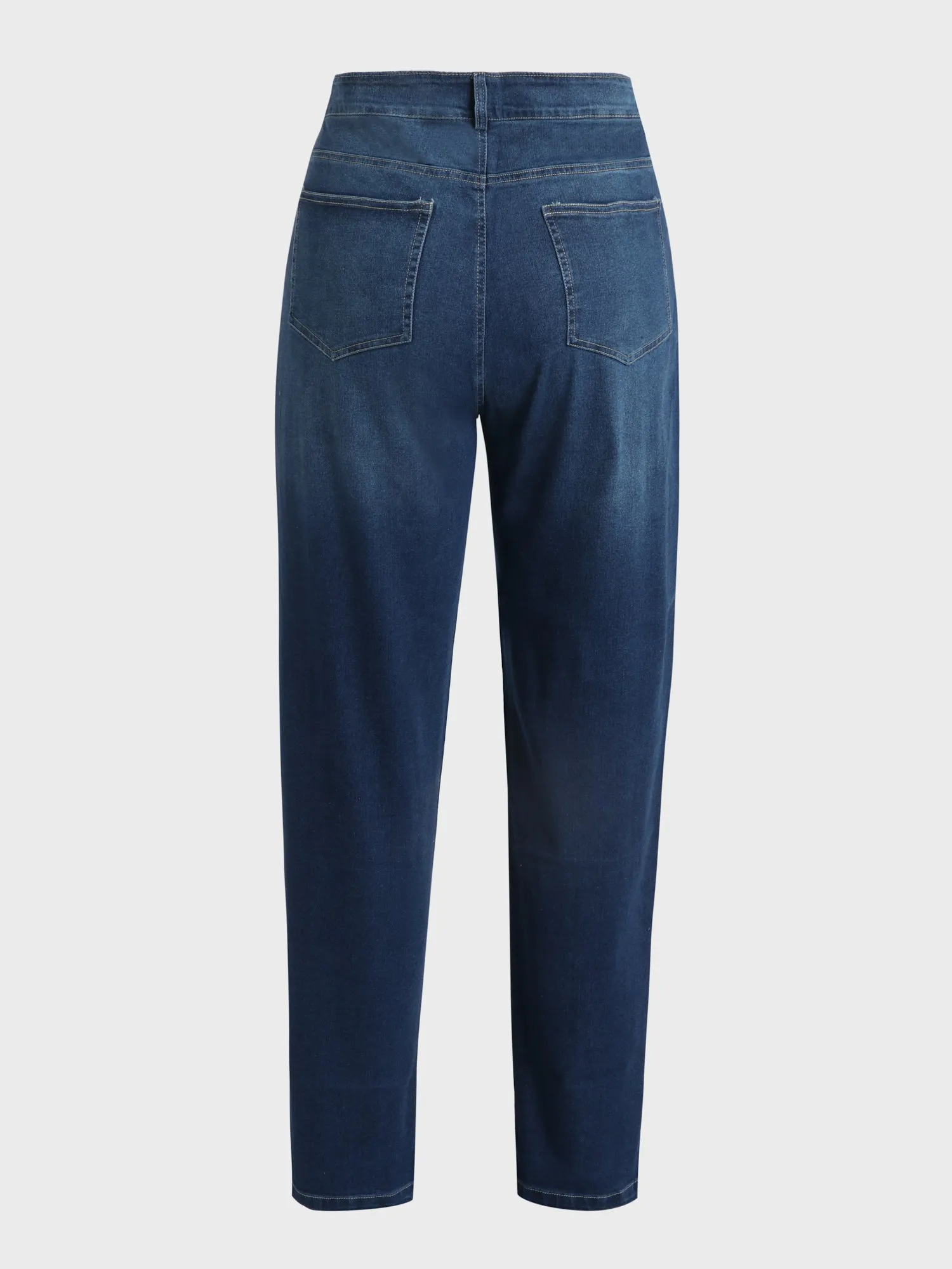 Tummy Control Cuffed Slim Fit Jeans