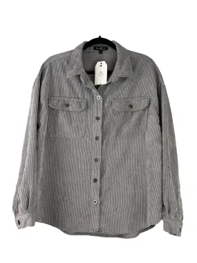 Velvet Heart Corduroy Shirt Jacket Gray