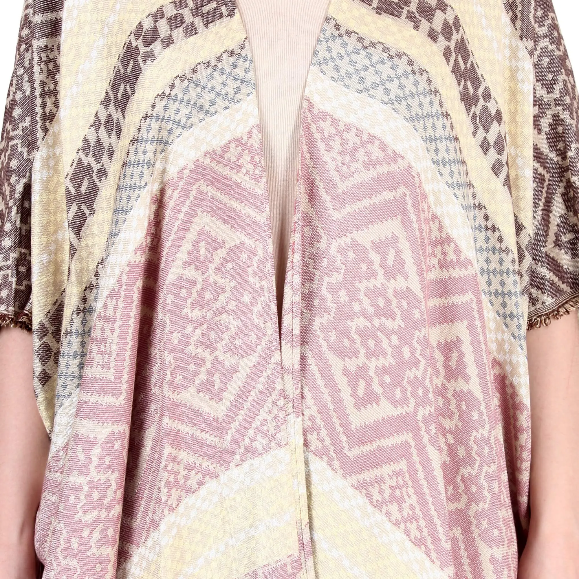 Vibrant Zigzag Odyssey Kimono