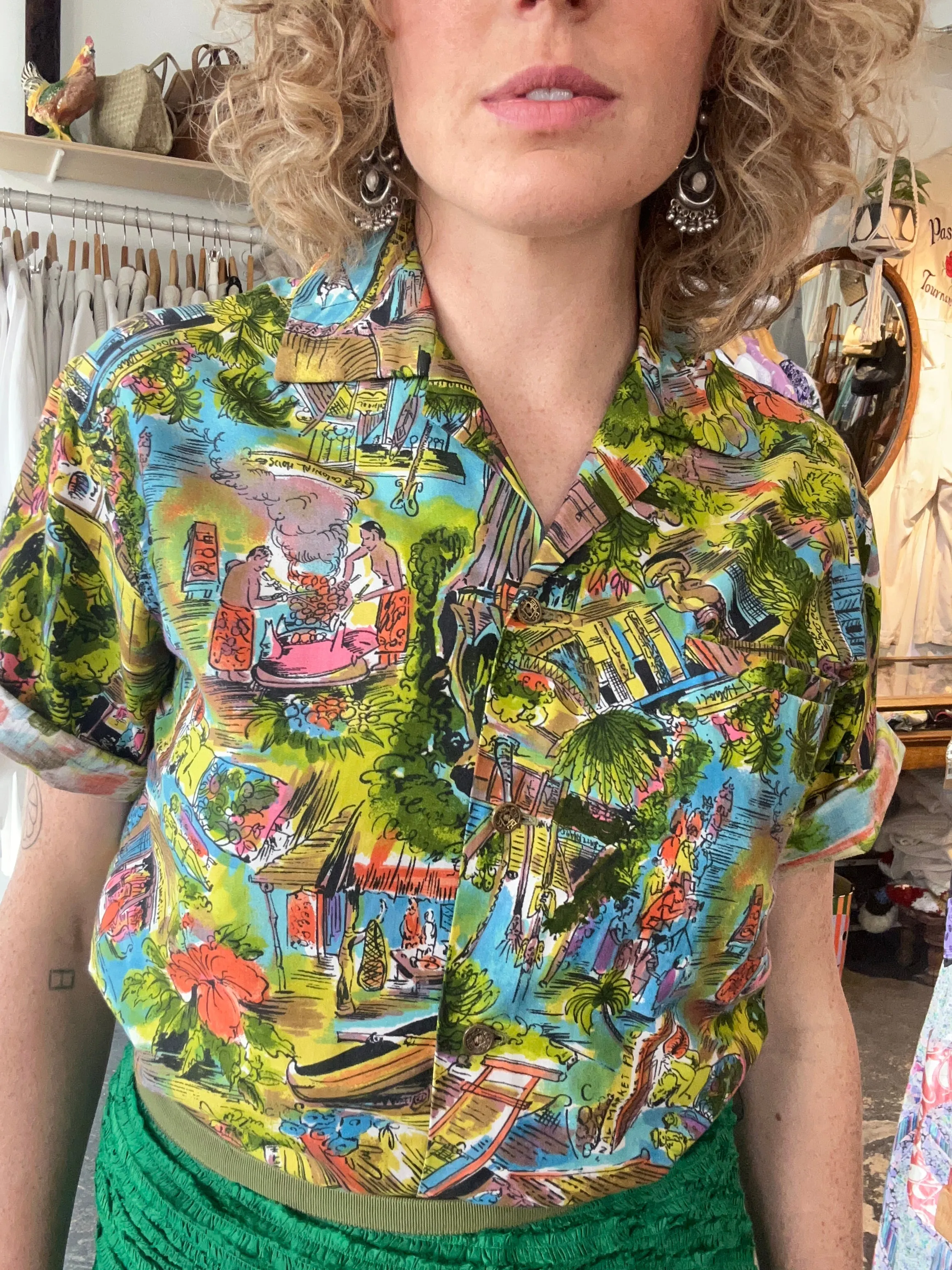 Vintage 1960s Diamond Head Sportswear Hawaiian Shirt