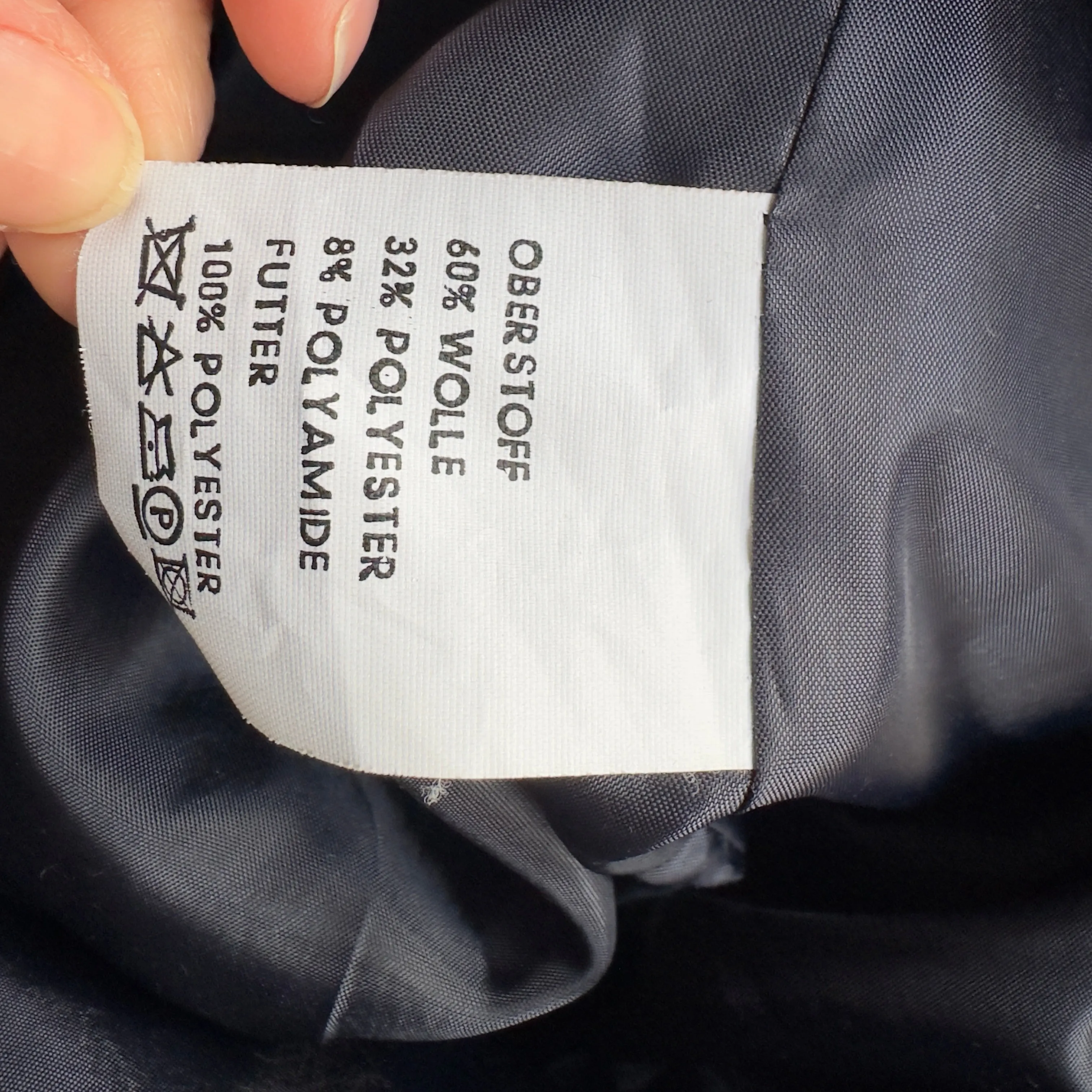 Vintage Dark Blue Maxi Coat, size M