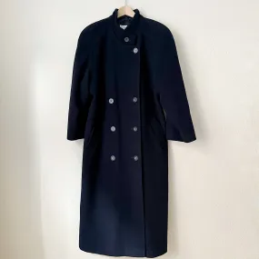 Vintage Dark Blue Maxi Coat, size M