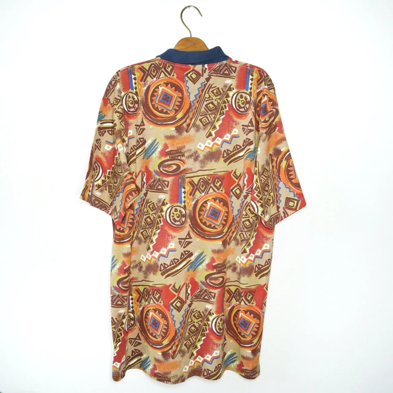 Vintage polo crazy pattern Shirt size L-XL