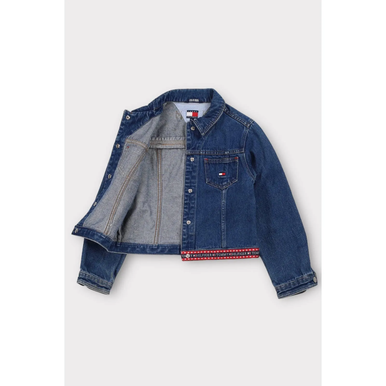 Vintage Tommy Hilfiger Dark Wash Cropped Jacket