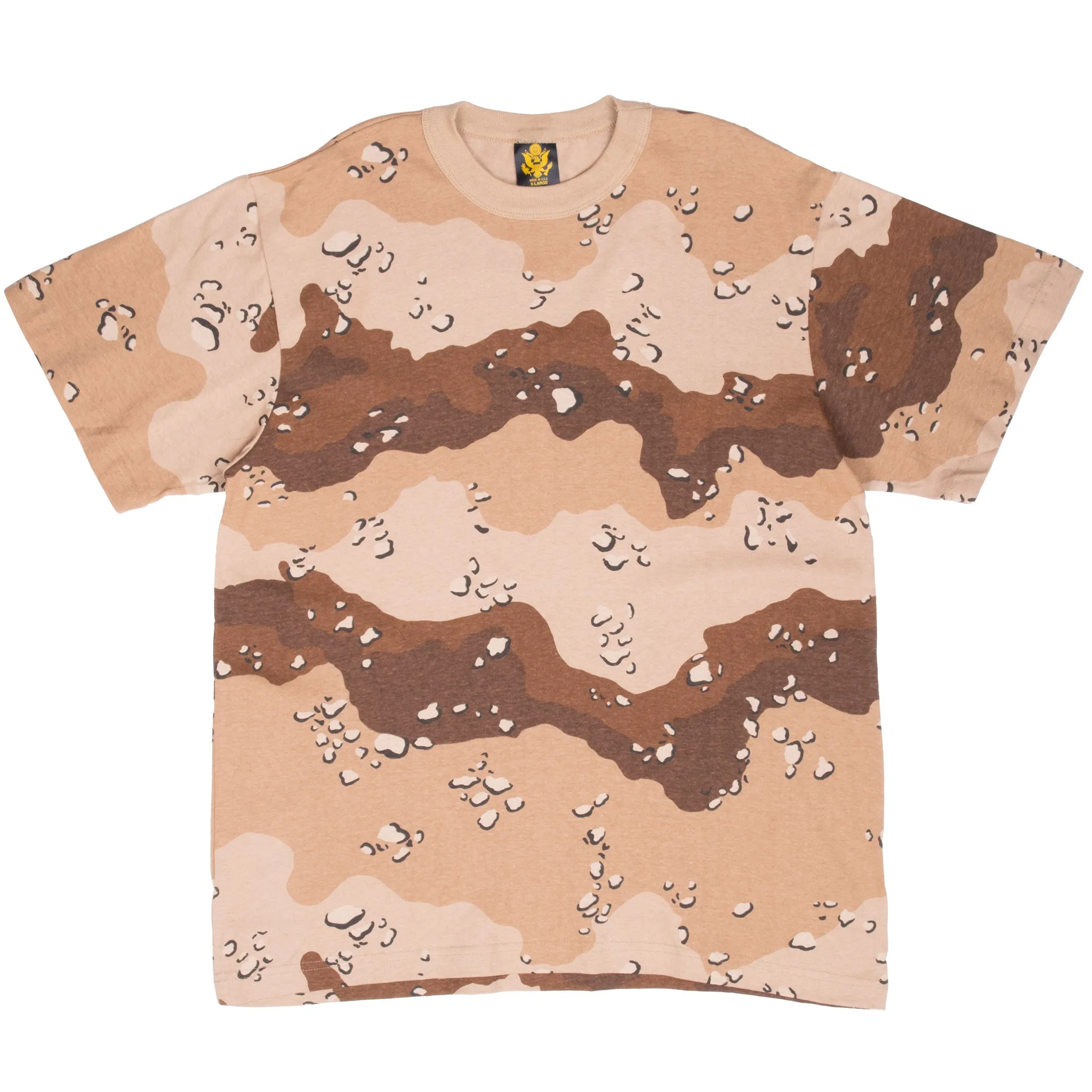 VINTAGE US ARMY CHOCOLATE CHIP CAMO TEE SHIRT 1990S XL MADE IN USA DEADSTOCK