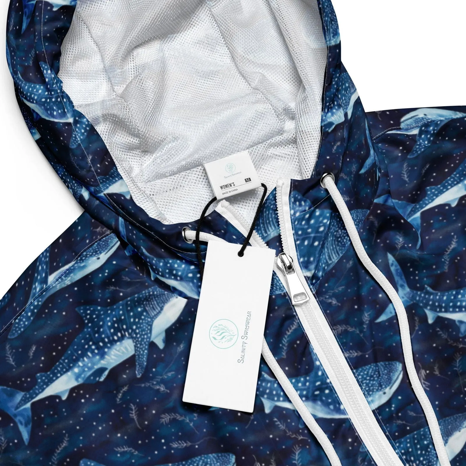 Whale Shark Dream Women’s Cropped Windbreaker