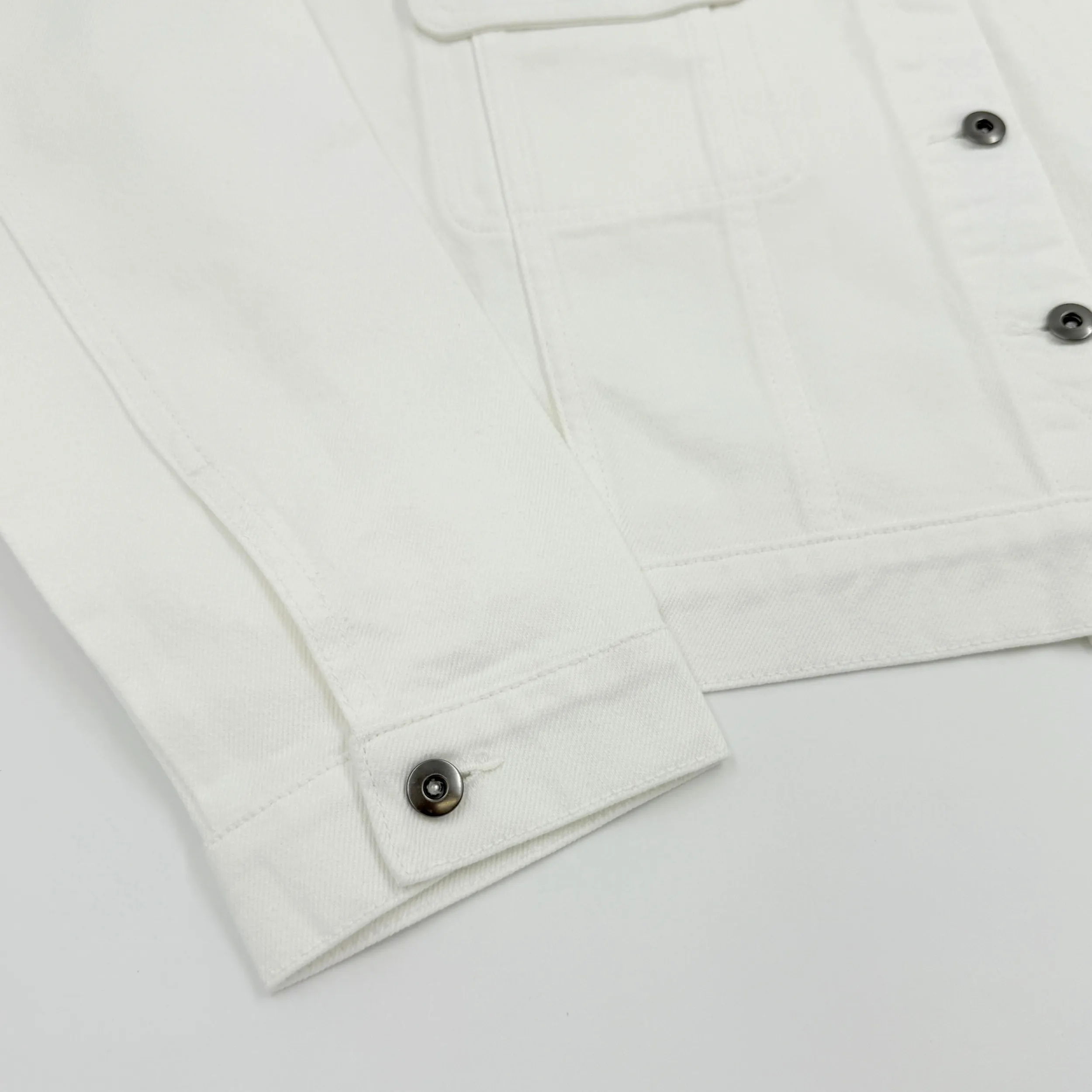 Women's Buffalo Sabres 4Her White Denim Cropped Jacket