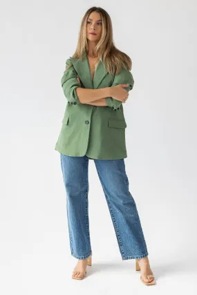 Yara Sage Oversized Blazer - Final Sale